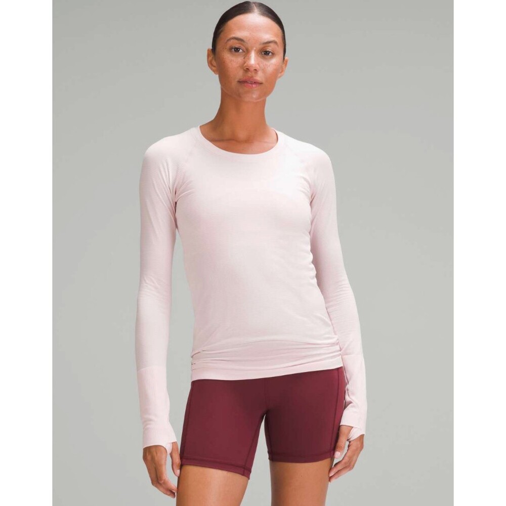 Lululemon Swiftly Tech Long-Sleeve Shirt 2.0 Flush Pink Size 6